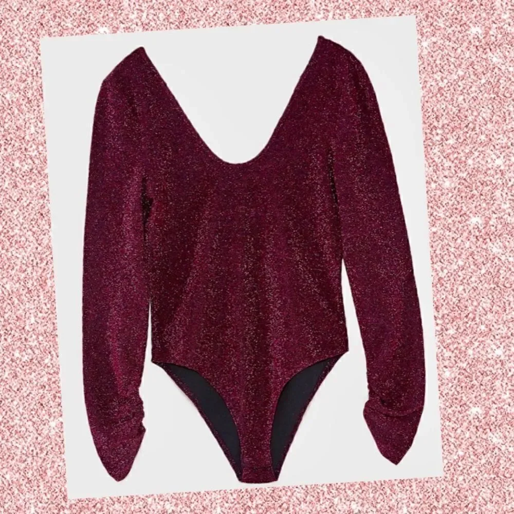 ZARA Shimmery knit bodysuit BNWT - Picture 4 of 5